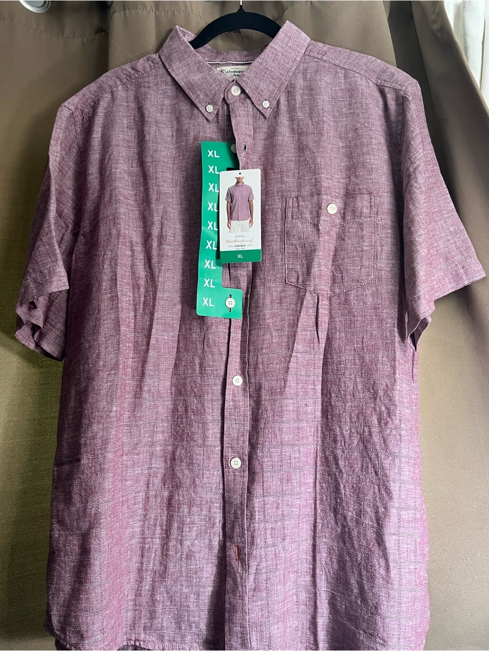 Weatherproof Vintage Men's Linen Cotton Shirt